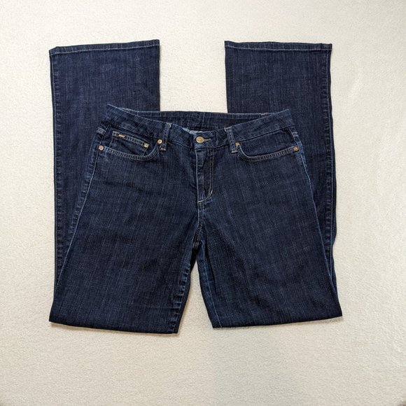 Joe's Jeans Dark Blue Stretch Denim "Muse" Fit Boot Leg for Women- size 32 - Picture 1 of 6